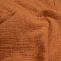 -Katoen stof - Linen baby cotton zacht - oranje - 0800-546 - Katoen stof - Linen baby cotton zacht - oranje - 0800-546