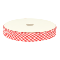 -Biasband ruitje rood - Biasband ruitje rood 