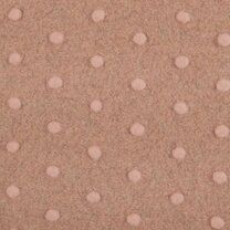 -Polyester stof - Plain fluffy dots - oudroze - 18475-093 - Polyester stof - Plain fluffy dots - oudroze - 18475-093