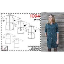 -It's a fits 1094 overhemd jurk, lange blouse - It's a fits 1094 overhemd jurk, lange blouse