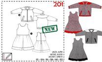-Abacadabra Muster 201: Jacke, Kleid - Abacadabra Muster 201: Jacke, Kleid