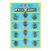 -Drukknopen White Rabbit Donker Zilver 18 mm (per 3 stuks) - Drukknopen White Rabbit Donker Zilver 18 mm (per 3 stuks)