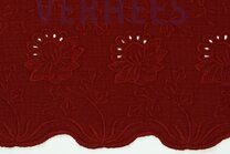 -Katoen stof - Hydrofiel rand bloemen - bordeaux - 9630-037 - Katoen stof - Hydrofiel rand bloemen - bordeaux - 9630-037