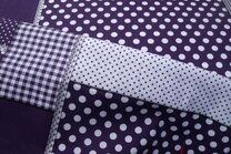 -Katoen stof - patchwork - donkerpaars - 5634-045 - Katoen stof - patchwork - donkerpaars - 5634-045