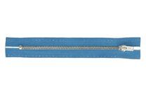 -Metall-Reißverschluss (silber) jeansblau 0235 10 cm. - Metall-Reißverschluss (silber) jeansblau 0235 10 cm.