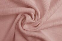 -Katoen stof - tricot fijne wafel - roze - 0921-092 - Katoen stof - tricot fijne wafel - roze - 0921-092