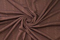 -Tricot stof - jacquard kabel - bruin - 964271-361 - Tricot stof - jacquard kabel - bruin - 964271-361