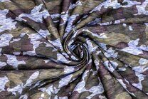 -Tricot stof - camouflage - groen bruin - 325032-71 - Tricot stof - camouflage - groen bruin - 325032-71