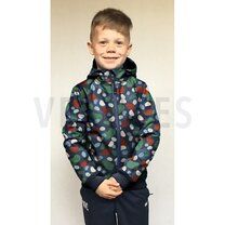 Softshell stof - colourful spots - donkerblauw - 19/9798-003 - Softshell stof - colourful spots - donkerblauw - 19/9798-003