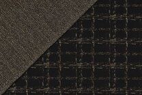-Tricot stof - angora glitter square - zwart - 19110-999 - Tricot stof - angora glitter square - zwart - 19110-999
