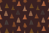 -Katoen stof - kerst katoen - kerstbomen - bruin - 18703-055 - Katoen stof - kerst katoen - kerstbomen - bruin - 18703-055