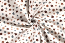 -Katoen stof - kerst katoen sterren - gebroken wit - 18702-051 - Katoen stof - kerst katoen sterren - gebroken wit - 18702-051