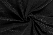 -Kunstleer stof - stretch panterprint - zwart - 18160-069 - Kunstleer stof - stretch panterprint - zwart - 18160-069