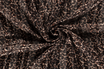 -Polyester stof - chiffon dierenprint - bruin - 18051-053 - Polyester stof - chiffon dierenprint - bruin - 18051-053