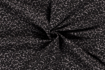 -Stretch stof - bengaline panterprint - zwart - 18071-069 - Stretch stof - bengaline panterprint - zwart - 18071-069