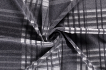 -Polyester stof - gebreid heavy knit ruit - grijs - 18154-068 - Polyester stof - gebreid heavy knit ruit - grijs - 18154-068