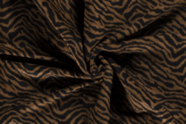 -Polyester stof - jacquard dierenprint bruin - 18034-053 - Polyester stof - jacquard dierenprint bruin - 18034-053