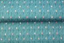 -Ribcord stof - hartjes - aqua - 20224-09 - Ribcord stof - hartjes - aqua - 20224-09