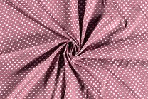 -Katoen stof - klein hartje - oud roze - 1264-014 - Katoen stof - klein hartje - oud roze - 1264-014
