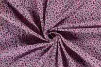 -Tricot stof - bedrukt panterprint - roze - 19626-012 - Tricot stof - bedrukt panterprint - roze - 19626-012