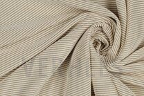 -Tricot stof - jacquard - lurex gestreept - ecru - 21/4340-002 - Tricot stof - jacquard - lurex gestreept - ecru - 21/4340-002