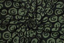 -Katoen stof - digitaal abstract - groen zwart - 922634 - Katoen stof - digitaal abstract - groen zwart - 922634