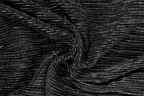 -Tricot stof - plissé - zwart met glitter - JT142 - Tricot stof - plissé - zwart met glitter - JT142