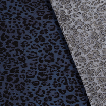 Viscose stof - panterprint - indigo - 20150-006 - Viscose stof - panterprint - indigo - 20150-006