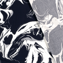 Viscose stof - abstract - marine - 20152-008 - Viscose stof - abstract - marine - 20152-008