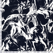 Viscose stof - abstract - marine - 20152-008 - Viscose stof - abstract - marine - 20152-008