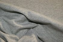 -Tricot stof - uni grijs - gemeleerd - 18600-16 - Tricot stof - uni grijs - gemeleerd - 18600-16