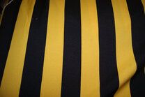 -Texture stof - carnaval streep breed - geel/zwart - 3059 - Texture stof - carnaval streep breed - geel/zwart - 3059