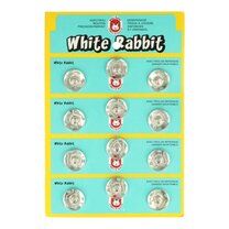 -Drukknopen White Rabbit Zilver 18mm 3000-18 (per 3 stuks) - Drukknopen White Rabbit Zilver 18mm 3000-18 (per 3 stuks)