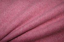 -Fleece stof - Organic cotton fleece bordeaux - melange - 8001-019 - Fleece stof - Organic cotton fleece bordeaux - melange - 8001-019
