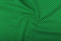 -Katoen stof - kleine hartjes - groen - 1264-025 - Katoen stof - kleine hartjes - groen - 1264-025