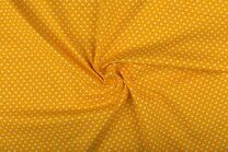 -Katoen stof - kleine hartjes - geel - 1264-035 - Katoen stof - kleine hartjes - geel - 1264-035