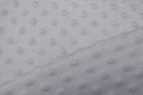 -Polyester stof - Nicky Dot wit (minky - stof) - 3347-050 - Polyester stof - Nicky Dot wit (minky - stof) - 3347-050