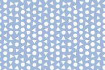 -Katoen stof - bedrukt met stippen en driehoeken - lichtblauw - 11104-003 - Katoen stof - bedrukt met stippen en driehoeken - lichtblauw - 11104-003