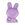Kinderknoop konijn lila 5603-1-187 - Kinderknoop konijn lila 5603-1-187