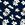 Tricot stof - bloemen - marine - 21104-008 - Tricot stof - bloemen - marine - 21104-008