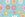 Tricot stof - bloemen - mint blauw - 21810-021 - Tricot stof - bloemen - mint blauw - 21810-021