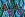 Tricot stof - abstract - blauw multi - 21109-025 - Tricot stof - abstract - blauw multi - 21109-025