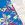 Tricot stof - bloemen - blauw - 21116-005 - Tricot stof - bloemen - blauw - 21116-005