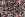 Tricot stof - bloemen - zwart wit rood - JT53 - Tricot stof - bloemen - zwart wit rood - JT53