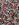 Tricot stof - bloemen - zwart wit rood - JT53 - Tricot stof - bloemen - zwart wit rood - JT53
