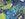 Fluweelstof - pauwen - blauw groen - 22775-970 - Fluweelstof - pauwen - blauw groen - 22775-970