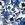 Viscose stof - linnenmix slub - bloemen - blauw - 21559-602 - Viscose stof - linnenmix slub - bloemen - blauw - 21559-602