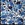 Viscose stof - linnenmix slub - bloemen - blauw - 21559-602 - Viscose stof - linnenmix slub - bloemen - blauw - 21559-602