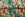 Tricot stof - digitaal leeuw - turquoise oranje - 25930-10 - Tricot stof - digitaal leeuw - turquoise oranje - 25930-10