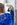 Paillettenstof stof - fluweel pailletten - kobalt - 14000-005 - Paillettenstof stof - fluweel pailletten - kobalt - 14000-005